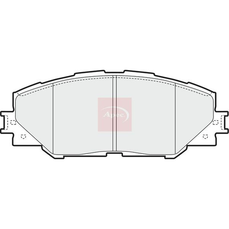 Apec Front & Rear Pads fits Toyota Auris 2006-2012 1.8