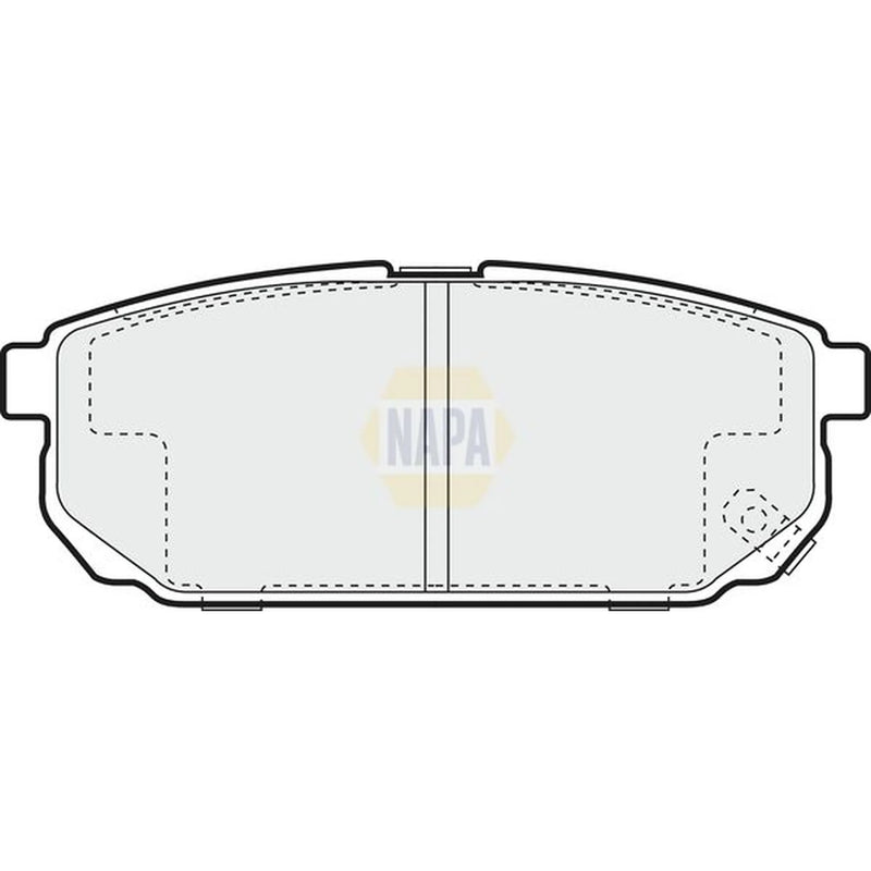 NAPA Rear Brake Pad Set fits Kia Sorento I 2002-2011 2.4 2.5 3.3 3.5