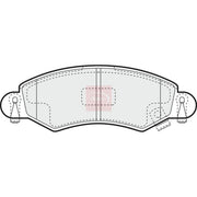 Apec Front Brake Pad Set fits Opel Agila A 2000-2007 1.0 1.2 1.3