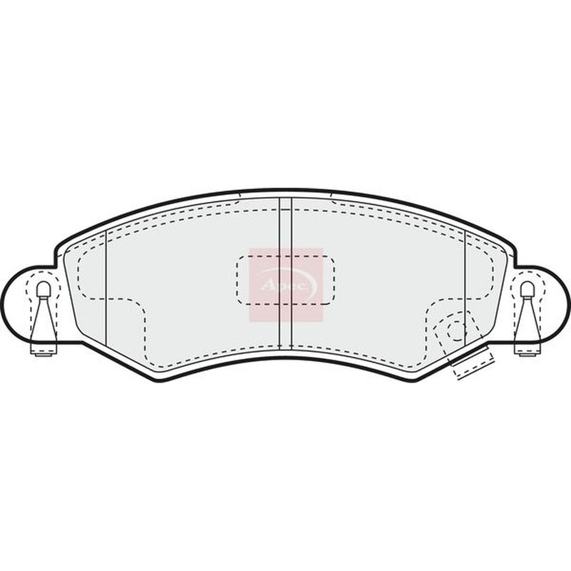 Apec Front Brake Pad Set fits Opel Agila A 2000-2007 1.0 1.2 1.3