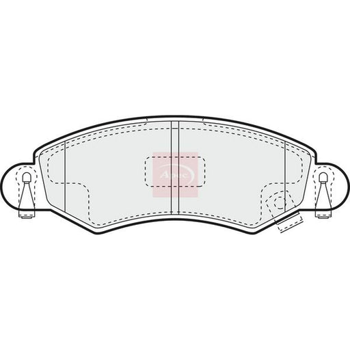 Apec Front Brake Pad Set fits Opel Agila A 2000-2007 1.0 1.2 1.3