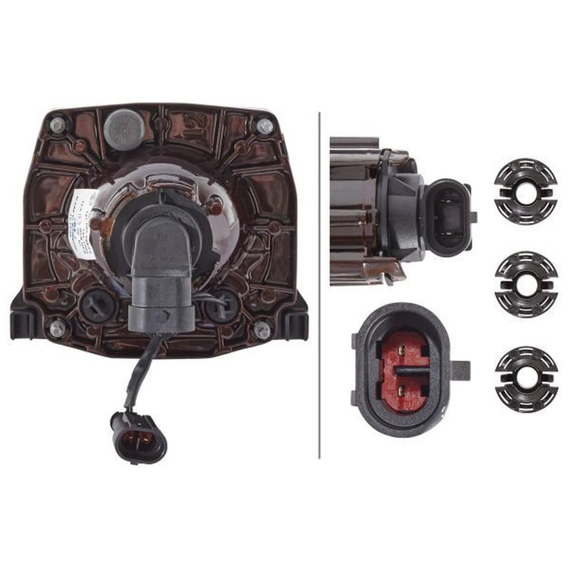 Hella Headlight Headlamp H7 Right fits Mercedes-Benz Unimog 2000 on