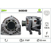 Valeo Car Alternator 12V 849049