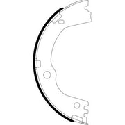 Mintex Parking Brake Shoe Set fits Hyundai Santa Fé II 2009-2012 2.2