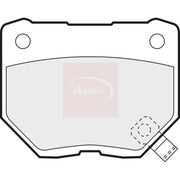 Apec Rear Brake Pad Set fits Nissan Fairlady Z 1990-1995 3.0