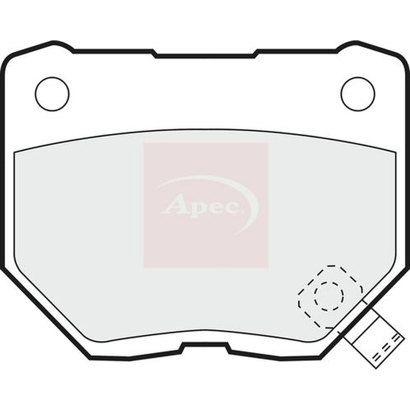 Apec Rear Brake Pad Set fits Nissan Fairlady Z 1990-1995 3.0