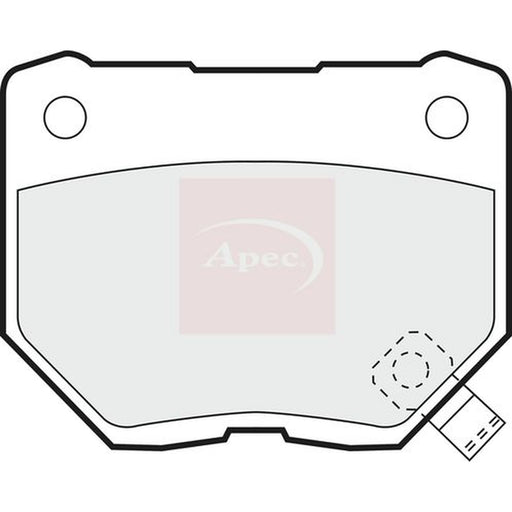 Apec Rear Brake Pad Set fits Nissan Fairlady Z 1990-1995 3.0