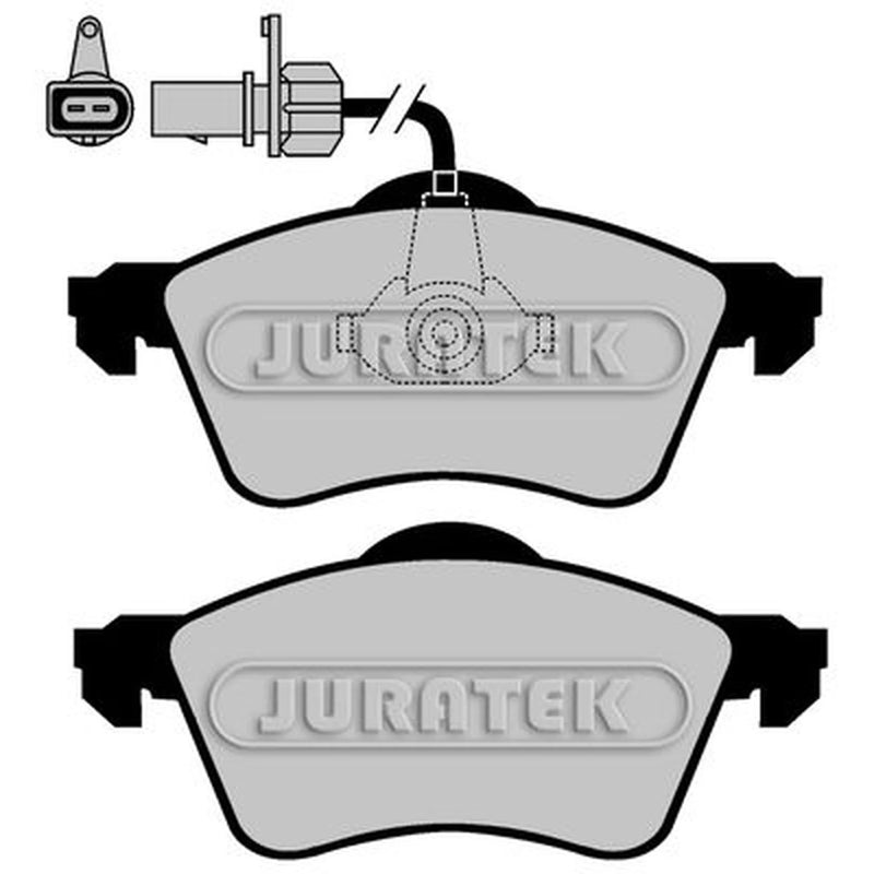 Juratek Front Brake Pad Set fits VW Transporter 1990-2003 1.9 2.0 2.4 2.5