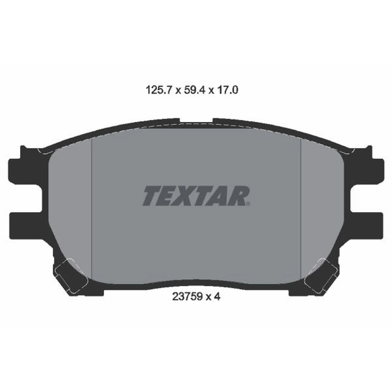 Textar Front Brake Pad Set 2375901