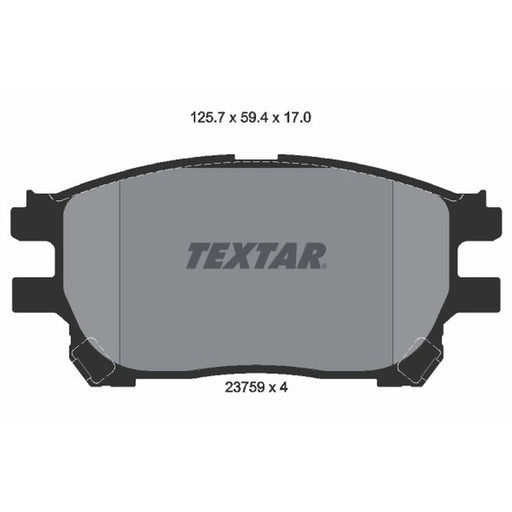 Textar Front Brake Pad Set 2375901