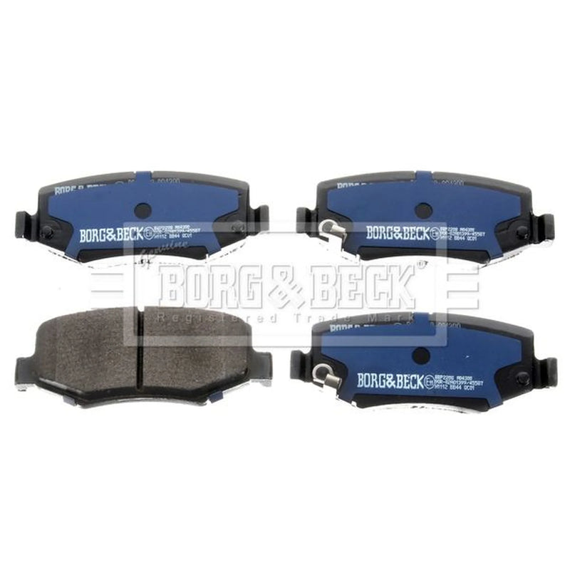 Borg & Beck Front & Rear Brake Discs & Pads fits Jeep Wrangler III 2007-2011