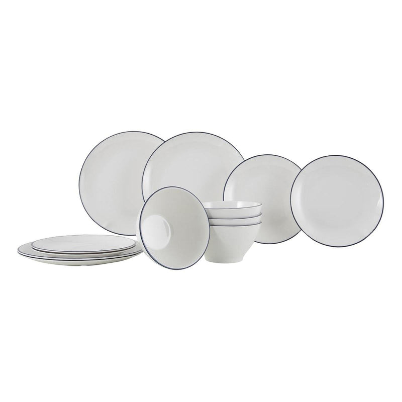 Gimex Linea Line Tableware Blue 12 Pieces Gimex - Dynamic Drive