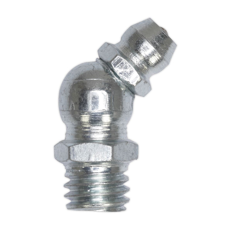 Sealey Grease Nipple 45 1/4"BSP Gas Pack of 25 GNI12 Sealey - Dynamic Drive