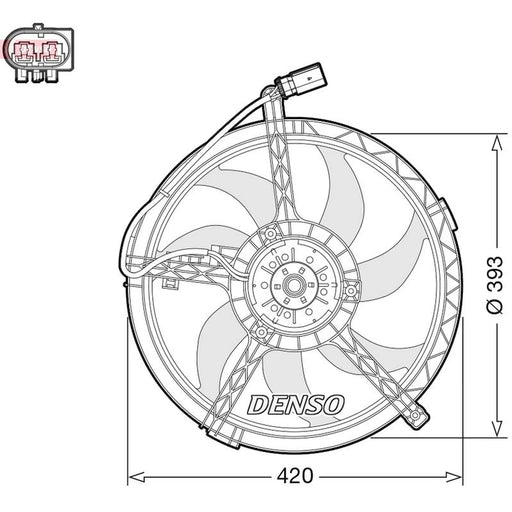 Denso Engine Cooling Fan fits Mini Mini 2006-2015
