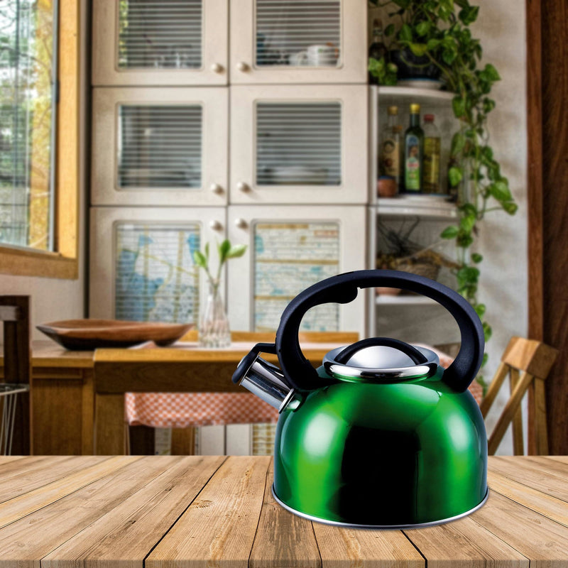Liberty Green 2.5 Litre Whistling Kettle CW-T056-B1G Liberty Leisure UK - Dynamic Drive