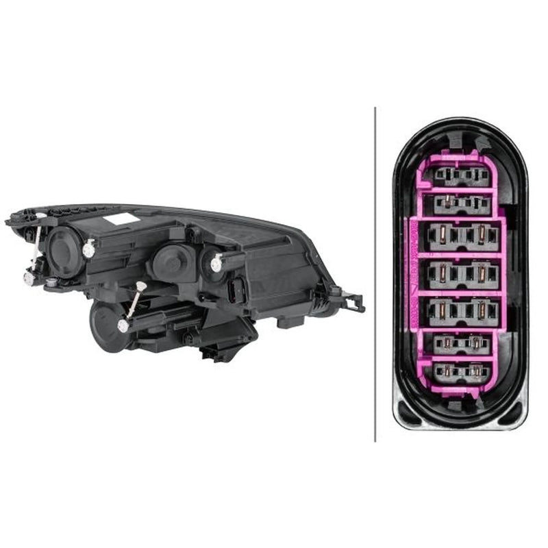 Hella Headlight Headlamp H7/H7 Left 1LF 012 669-111