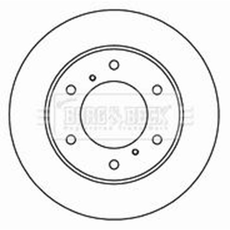 Borg & Beck Front Brake Vented Discs & Pads fits Mitsubishi Triton 2019 on 2.2