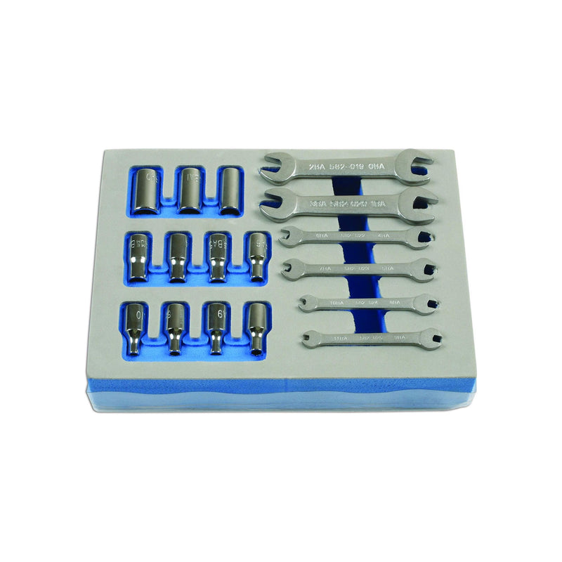 Laser BA Spanner & Socket Set 1/4"D 17pc 7132 Laser - Dynamic Drive