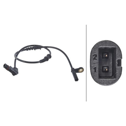Hella ABS Wheel Speed Sensor Front fits Mercedes-Benz C-Class 2000-2008
