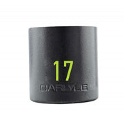 Carlyle Tools 1/2In Drive 17mm 6 Pt Stubby Impact Socket - image 1
