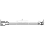 Borg & Beck Brake Hydraulic Hose Line Rear Right BBH7651