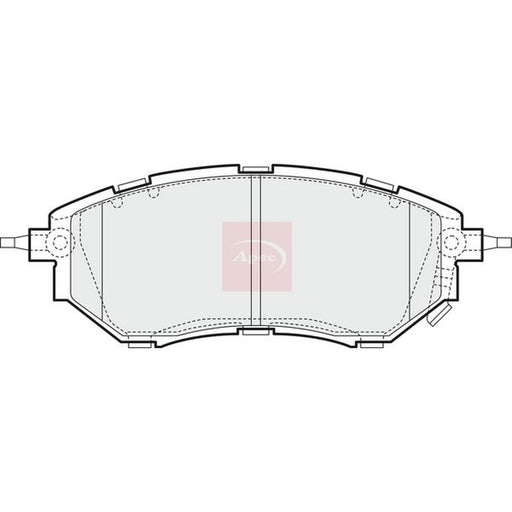 Apec Front Brake Pad Set fits Subaru Forester 2013 on 2.0