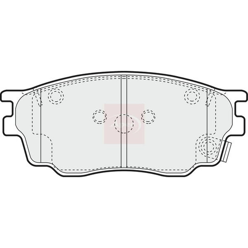 Apec Front Brake Pad Set fits Mazda 6 2002-2007 1.8