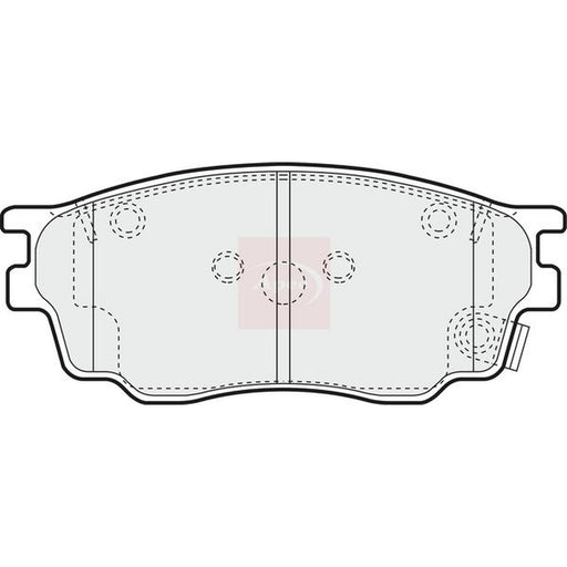 Apec Front Brake Pad Set fits Mazda 6 2002-2007 1.8