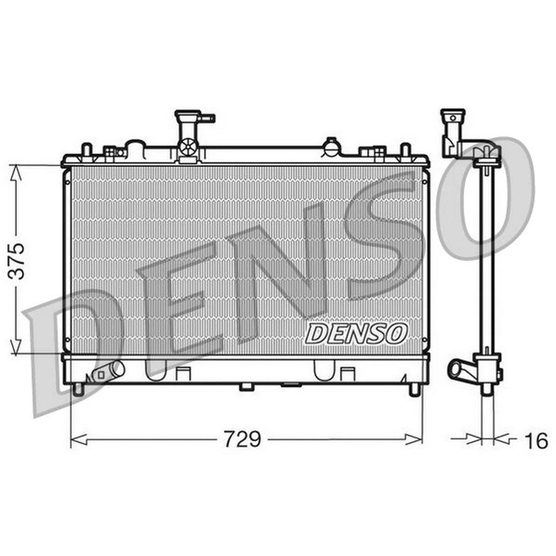 Denso Engine Radiator fits Mazda 6 2002-2007 2.0