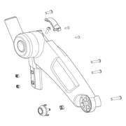 Thule Spare Upper Bracket - left - gray - Thule Chariot Lite 1540105346