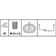 Hella Reverse Light Switch Connectors fits Maserati Quattroporte V 2008 on 4.7