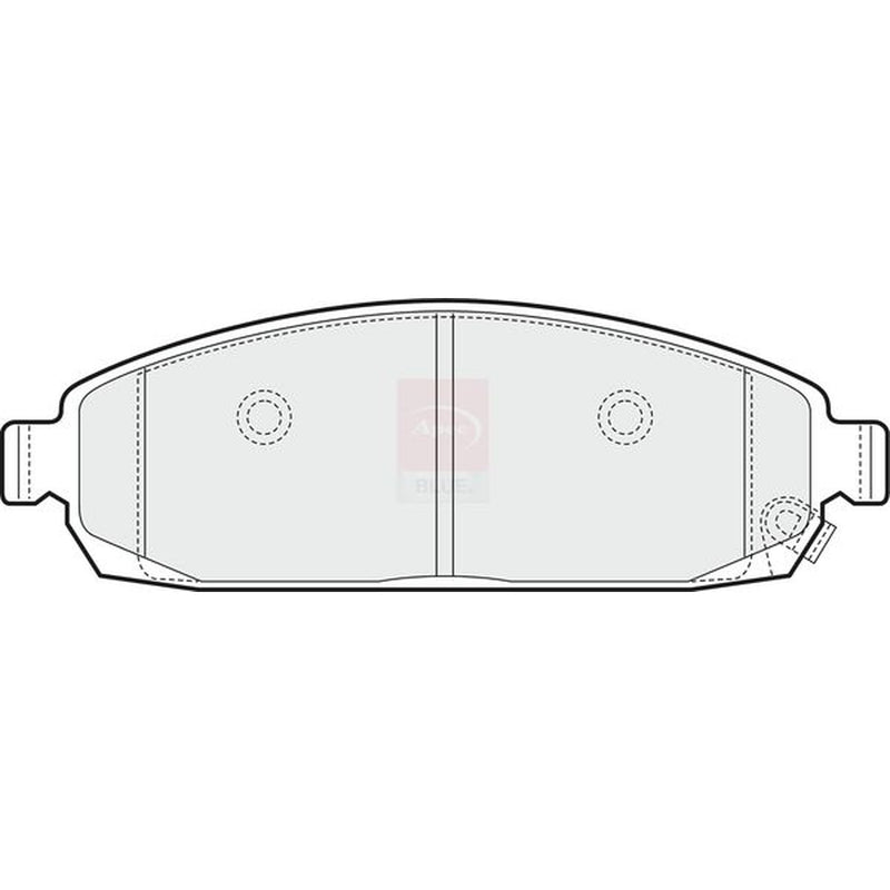 Apec Front Brake Pad Set fits Jeep Commander 2005-2010 3.0 5.7