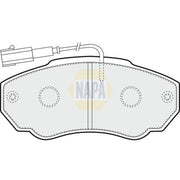 NAPA Front Brake Pad Set fits Citroën Relay II 2002-2006 2.0 2.2 2.8