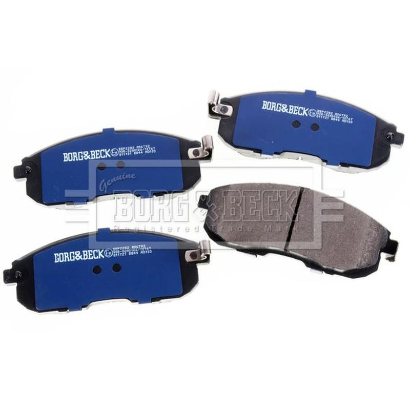 Borg & Beck Front & Rear Brake Discs & Pads fits Nissan Tiida 2004-2013
