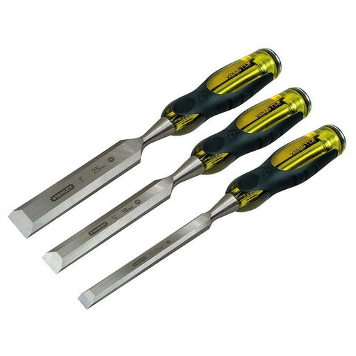 Stanley® Hand Tools FatMax® Bevel Edge Chisel with Thru Tang Set, 3 Piece STANLEY® Hand Tools - Dynamic Drive