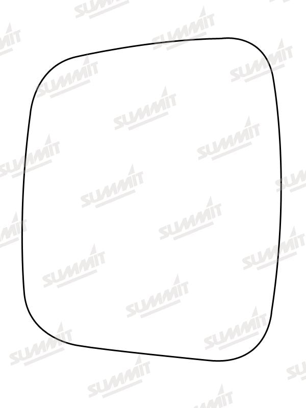 Summit Stick-On Commercial Mirror Glass fits Citroen Nemo, Fiat Fiorino LHS Summit - Bars 4 Cars