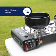 Leisureiwze Gourmet2 Double burner portable gas Cooking stove Leisurewize - Dynamic Drive