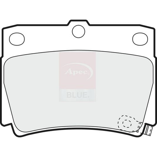 Apec Rear Brake Pad Set fits Mitsubishi Shogun Sport I 1996-2003 2.5 2.8 3.0