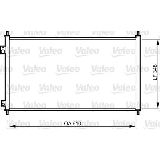 Valeo Air Conditioning Condenser 817780