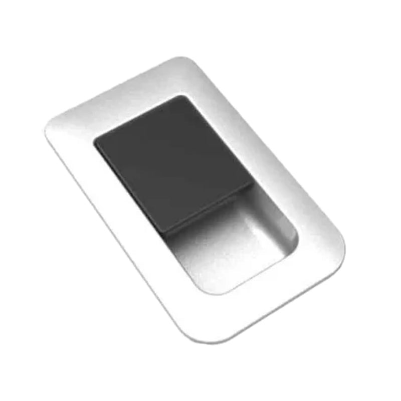 Evo Satin Chrome Black Centre Locker Catch Pack of 5