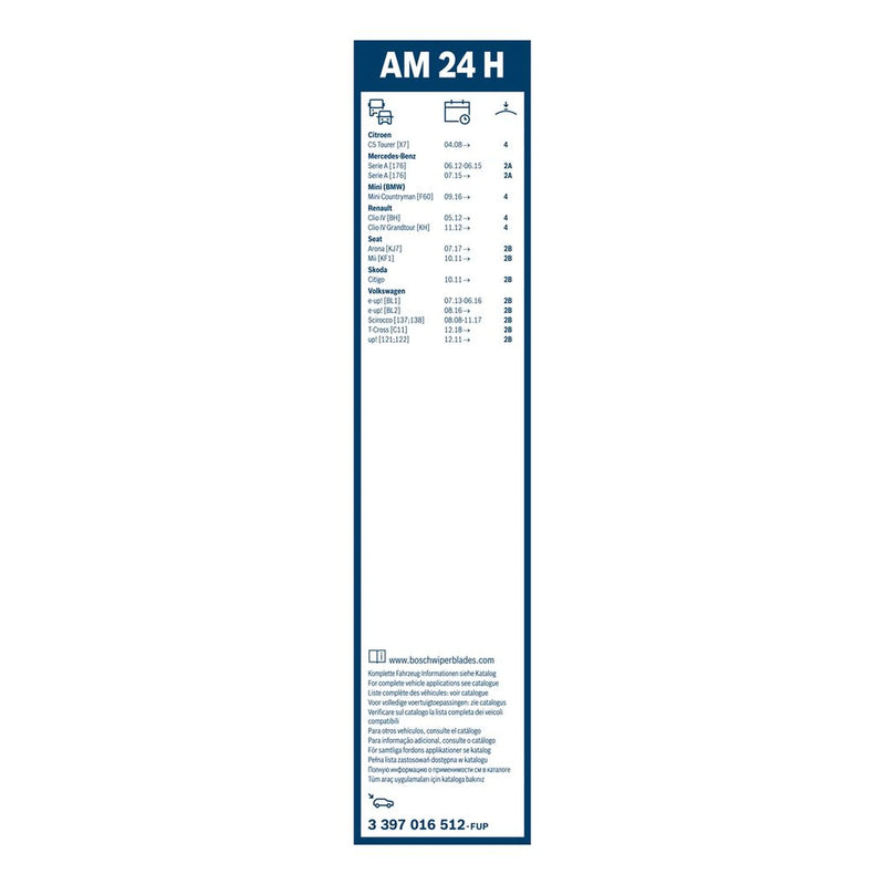 Bosch Aerotwin Wiper Blade 240mm — AM24H fits Alpine A290 2024 on