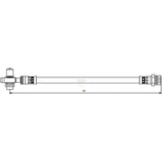 NAPA Brake Hydraulic Hose Line Rear Right NBH1297