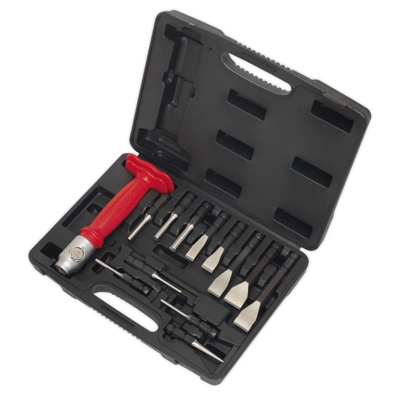 Sealey Interchangeable Punch & Chisel Set 13pc AK9215 Sealey - Dynamic Drive