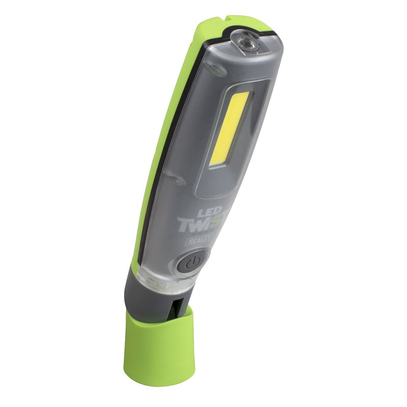 Sealey LED Twist Rechargeable Inspection Light Green LED2001G Sealey - Dynamic Drive