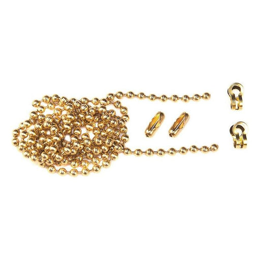 Faithfull Brass Ball Chain Kit Polished Brass 1m Faithfull - NN4 Online