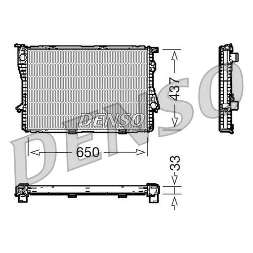 Denso Engine Radiator fits BMW 5 1996-2004
