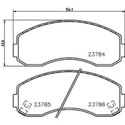 DON Front Brake Pad Set fits Asia Motors Hi-Topic 1993-1999 2.7