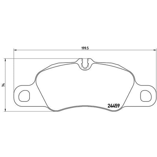 Brembo 4 x Front Brake Pad Set fits Porsche 911 2008-2012 3.6