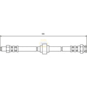 NAPA Brake Hydraulic Hose Line Front NBH1404
