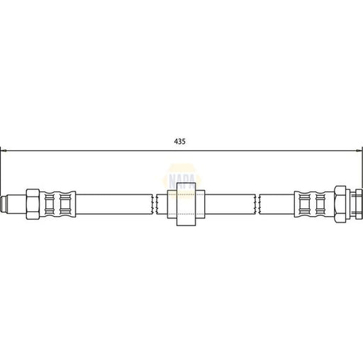 NAPA Brake Hydraulic Hose Line Front NBH1404